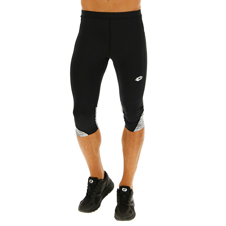 Lotto Speedrun Ii Mid Legging Hombre - Negras - Colombia RWGBNEU-91